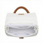 Borsa a Mano in Polyurethane Bianco