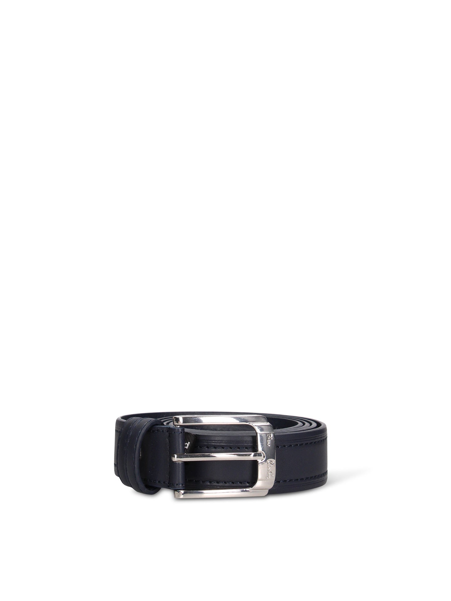 Cintura in Pelle Vegana Blu Pierre Cardin