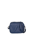 Borsa a Tracolla in Dollaro Leather Blu Scuro