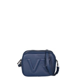 Borsa a Tracolla in Dollaro Leather Blu Scuro