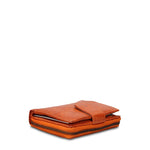 Portafoglio in Vera Pelle Arancione