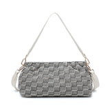 Bolso de hombro de poliéster negro
