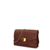 Borsa a Tracolla in Pelle Vegana Marrone