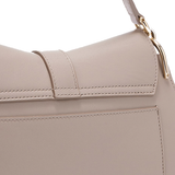 Borsa a Mano in Pelle Ruga Taupe