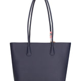 Bolso de compras de piel vegana azul