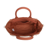 Borsa a Tracolla in Poliestere Marrone