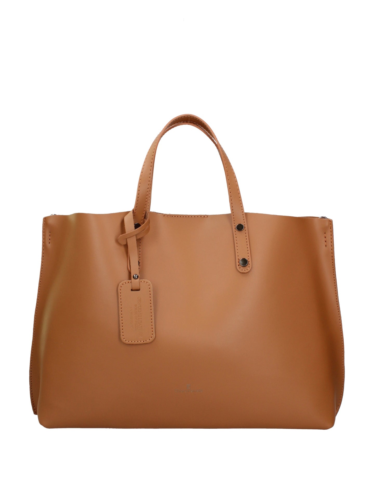 Borsa a Mano in Ruga Leather Cognac