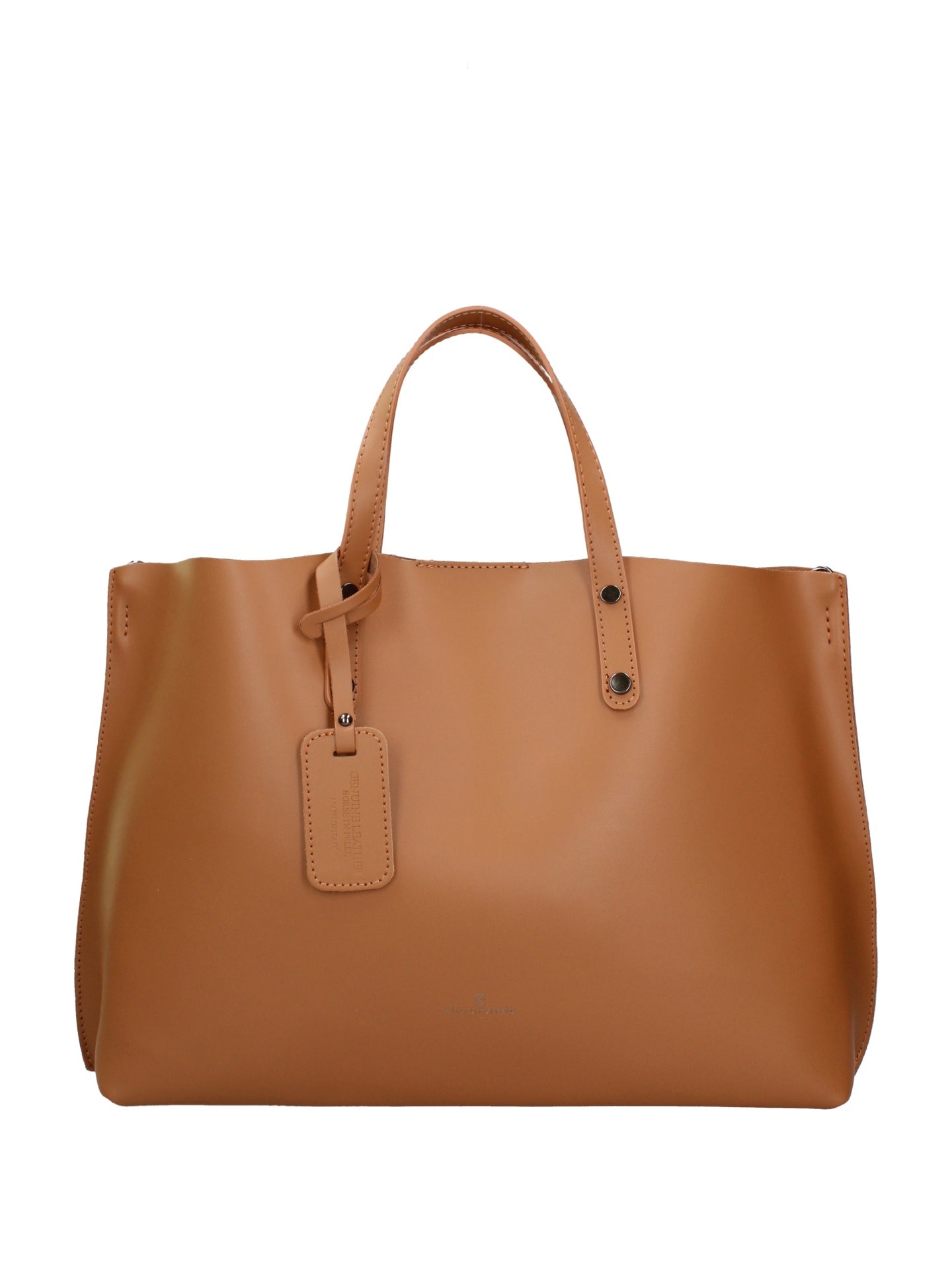 Borsa a Mano in Ruga Leather Cognac