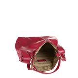 Borsa a Spalla in Vera Pelle Rubino