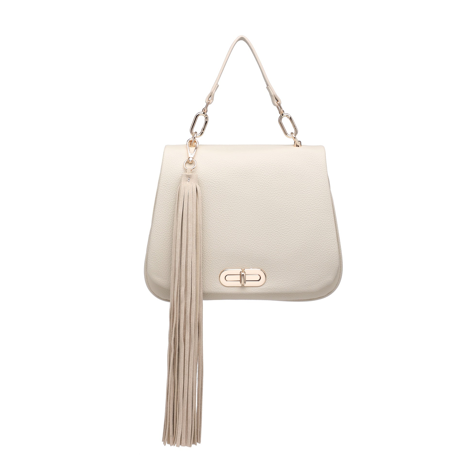 Borsa a Mano in Polyurethane Beige