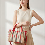Borsa Shopper in Cotone Rosso