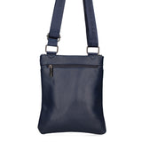 Borsa a Tracolla Uomo in Pelle Vegana Blu