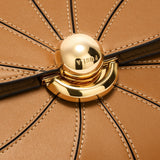 Borsa a Tracolla in Pelle Ruga Tabacco