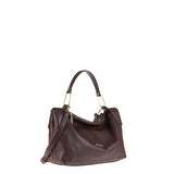 Borsa a Spalla in Vera Pelle Cioccolato