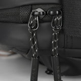 Bolso de hombro unisex Zenitho Elite en algodón negro.