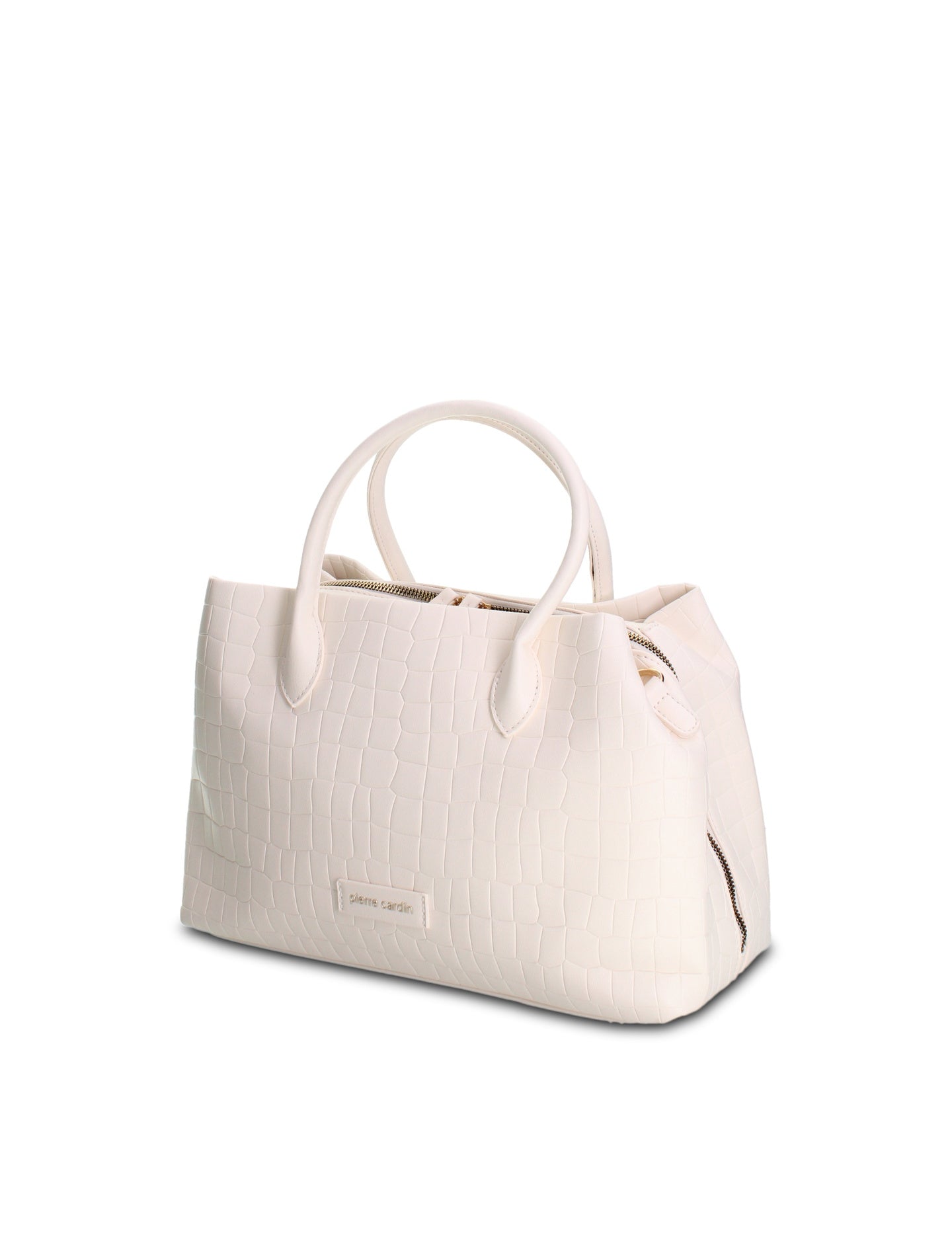 Borsa a Mano in Pelle Vegana Bianco