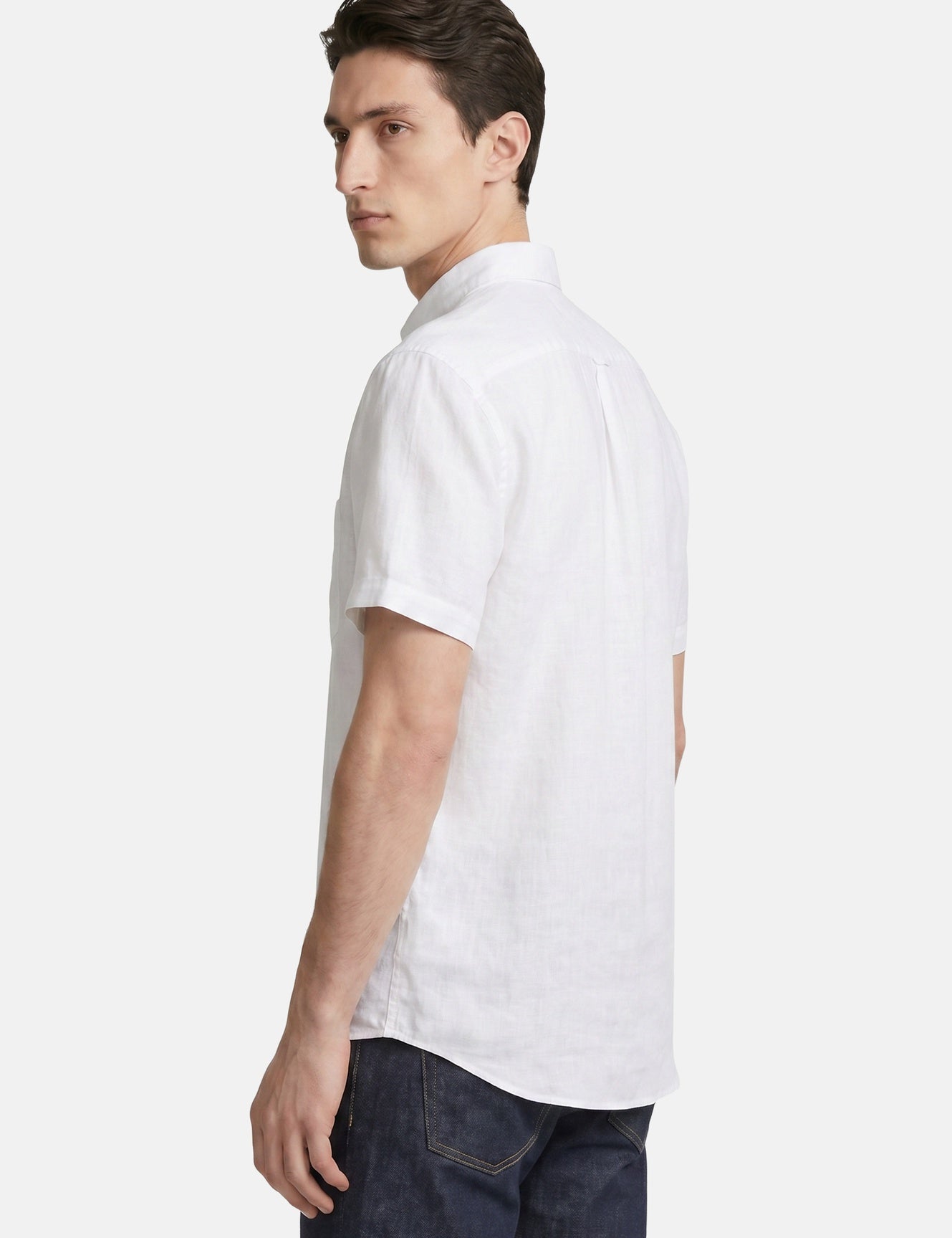 Camicia in Fibra Naturale Bianco