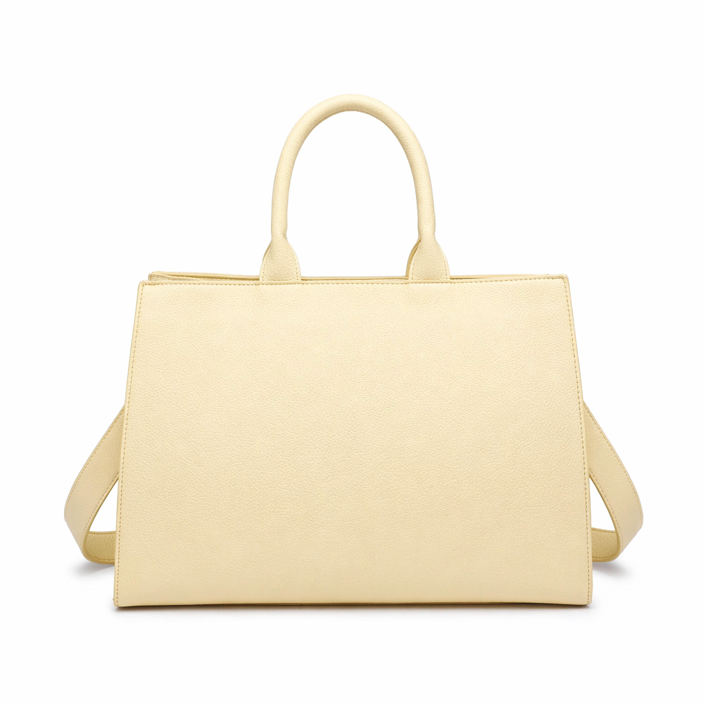 Borsa Shopper in Pelle Vegana Giallo