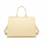Borsa Shopper in Pelle Vegana Giallo