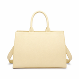 Borsa Shopper in Pelle Vegana Giallo