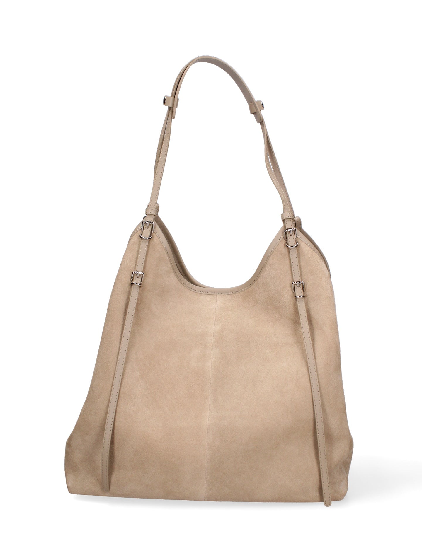 Borsa a Spalla in Vera Pelle Cappuccino Chiara Ferretti