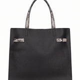 Borsa a Mano in Pelle Vegana Nero