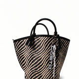 Borsa a Mano in Pelle Vegana Bianco