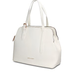 Borsa a Tracolla in Pelle Vegana Bianco Pierre Cardin