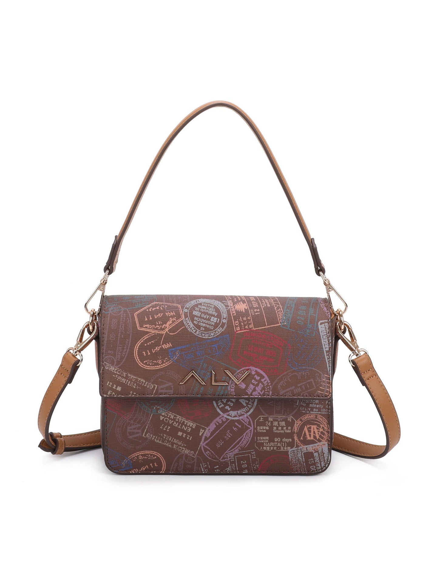 Borsa A Spalla da donna ALV - Marrone