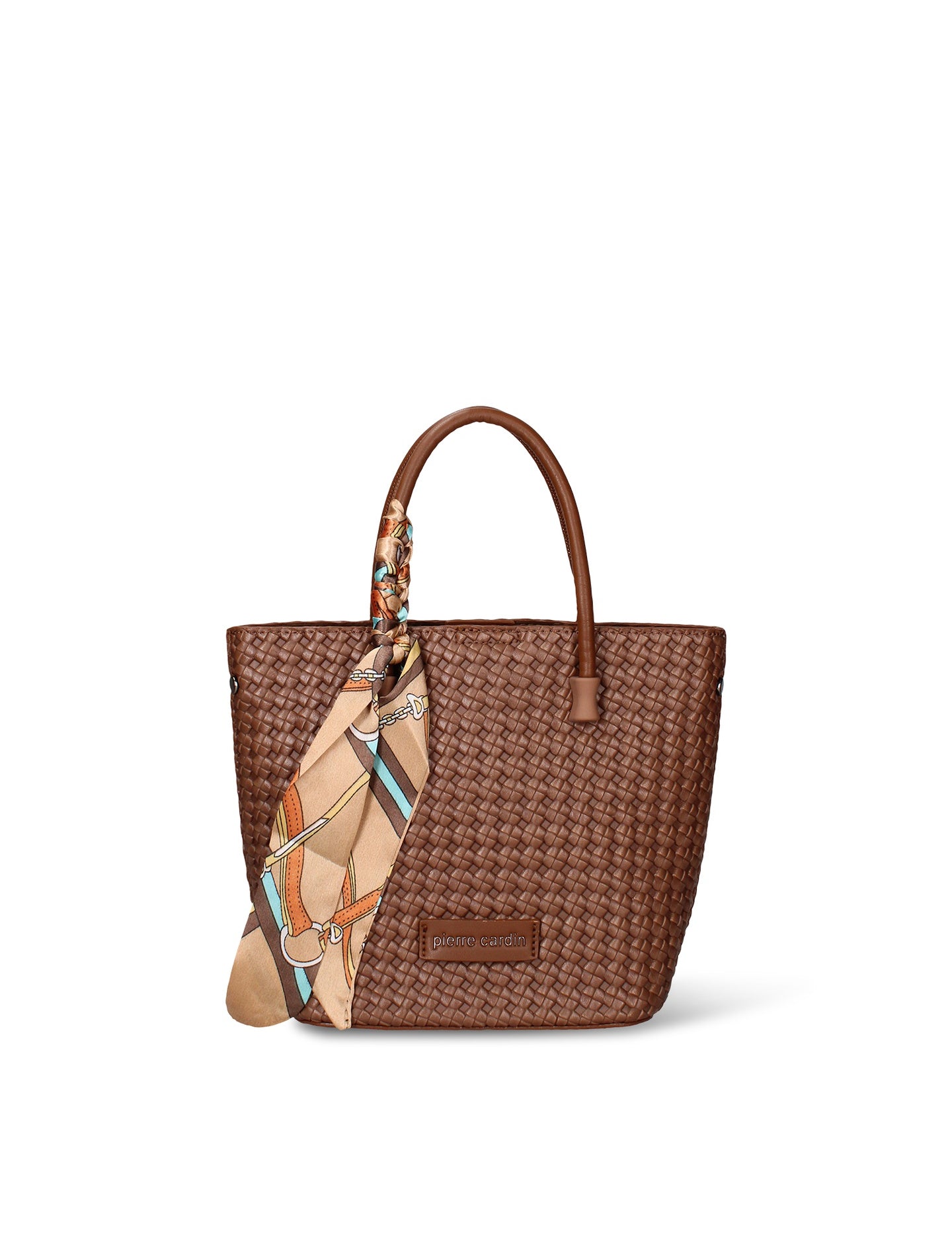 Borsa a Mano Donna in Pelle Vegana Marrone Pierre Cardin
