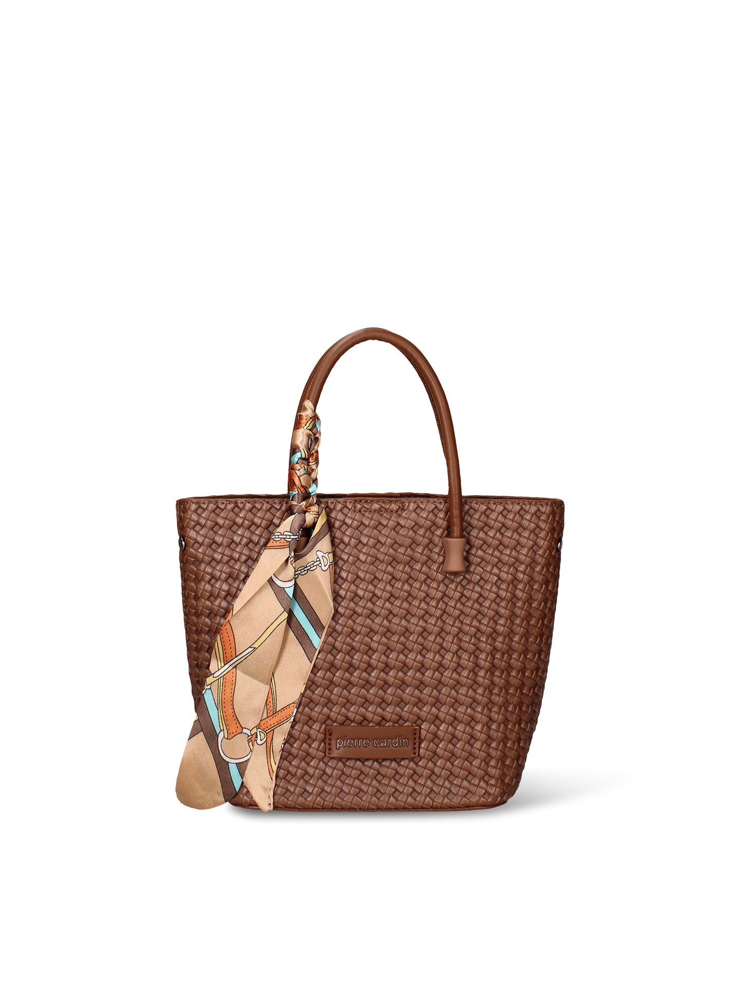 Borsa a Mano Donna in Pelle Vegana Marrone Pierre Cardin