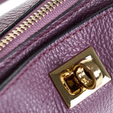 Borsa a Spalla in Vera Pelle Viola