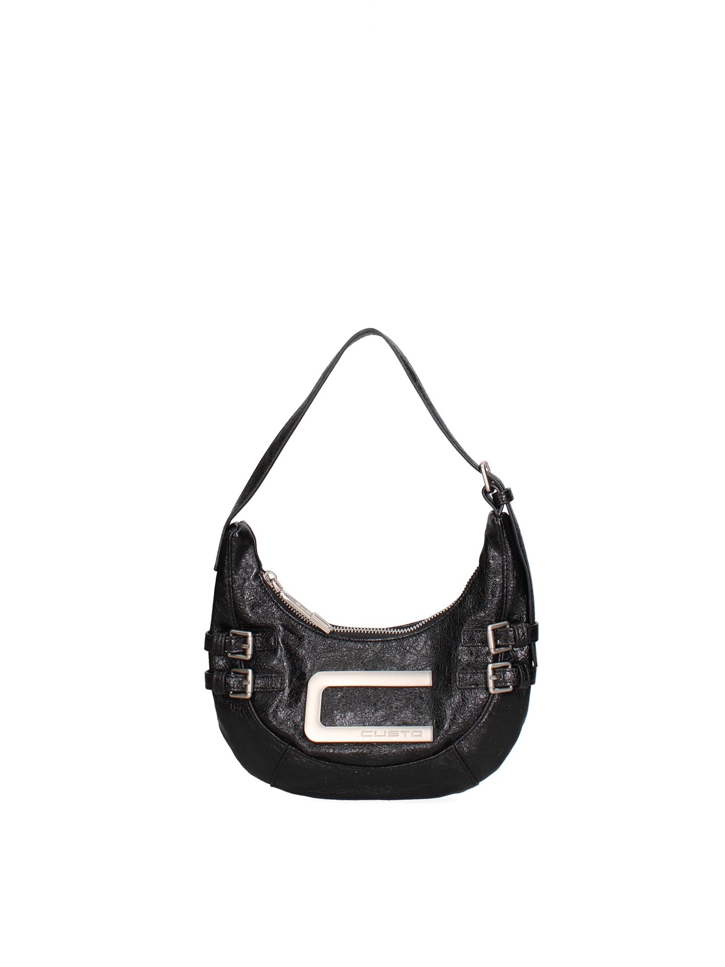 Borsa a spalla CUSTO - Nero