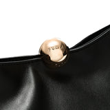 Black Leather Shoulder Bag