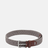 Cintura in Tessuto Taupe Scuro