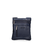 Borsa a Tracolla Uomo in Pelle Vegana Blu Pierre Cardin