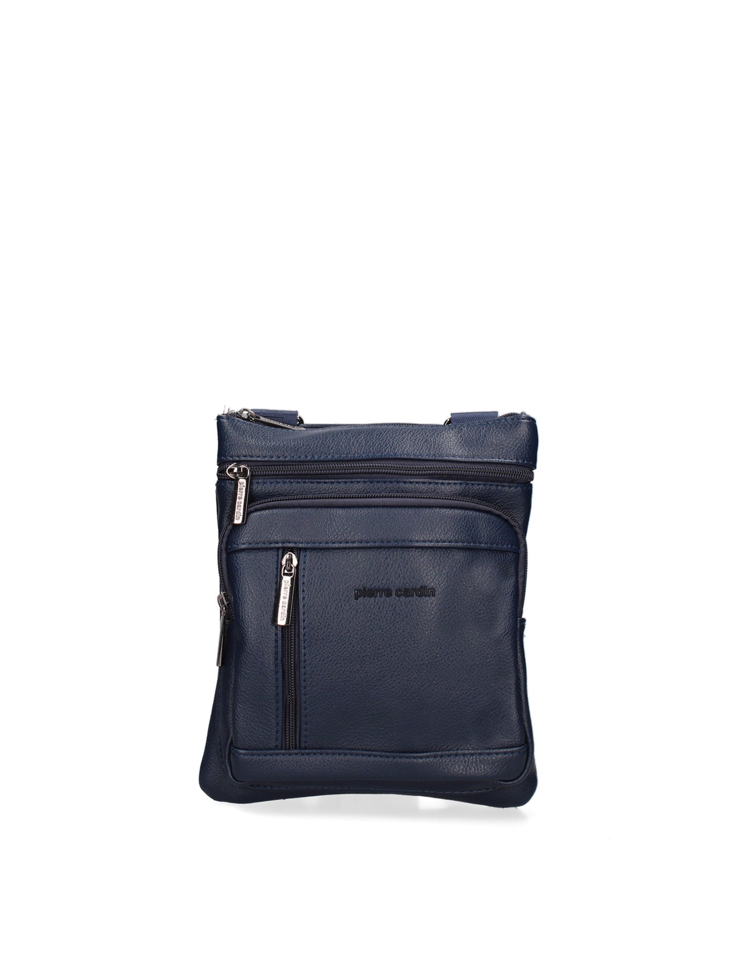 Borsa a Tracolla Uomo in Pelle Vegana Blu Pierre Cardin