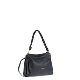 Borsa a Spalla in Vera Pelle Nero