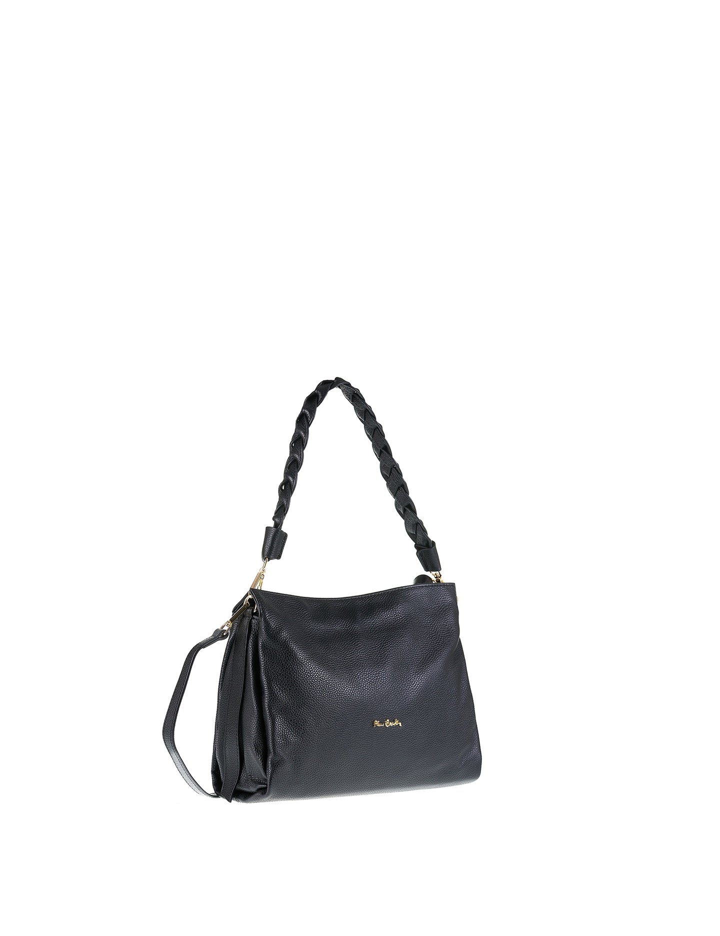 Borsa a Spalla in Vera Pelle Nero