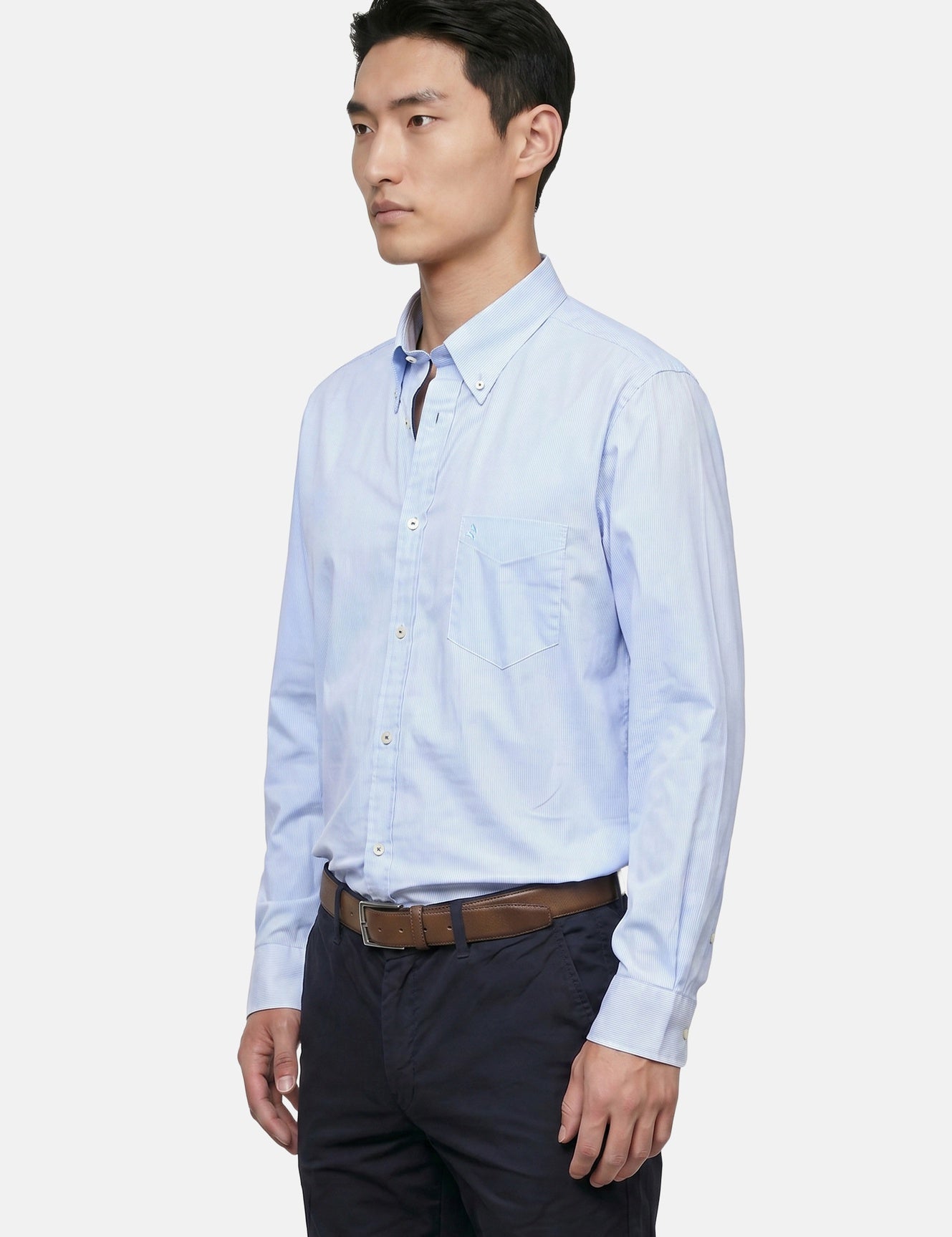 Camicia in Cotone Cielo Scuro