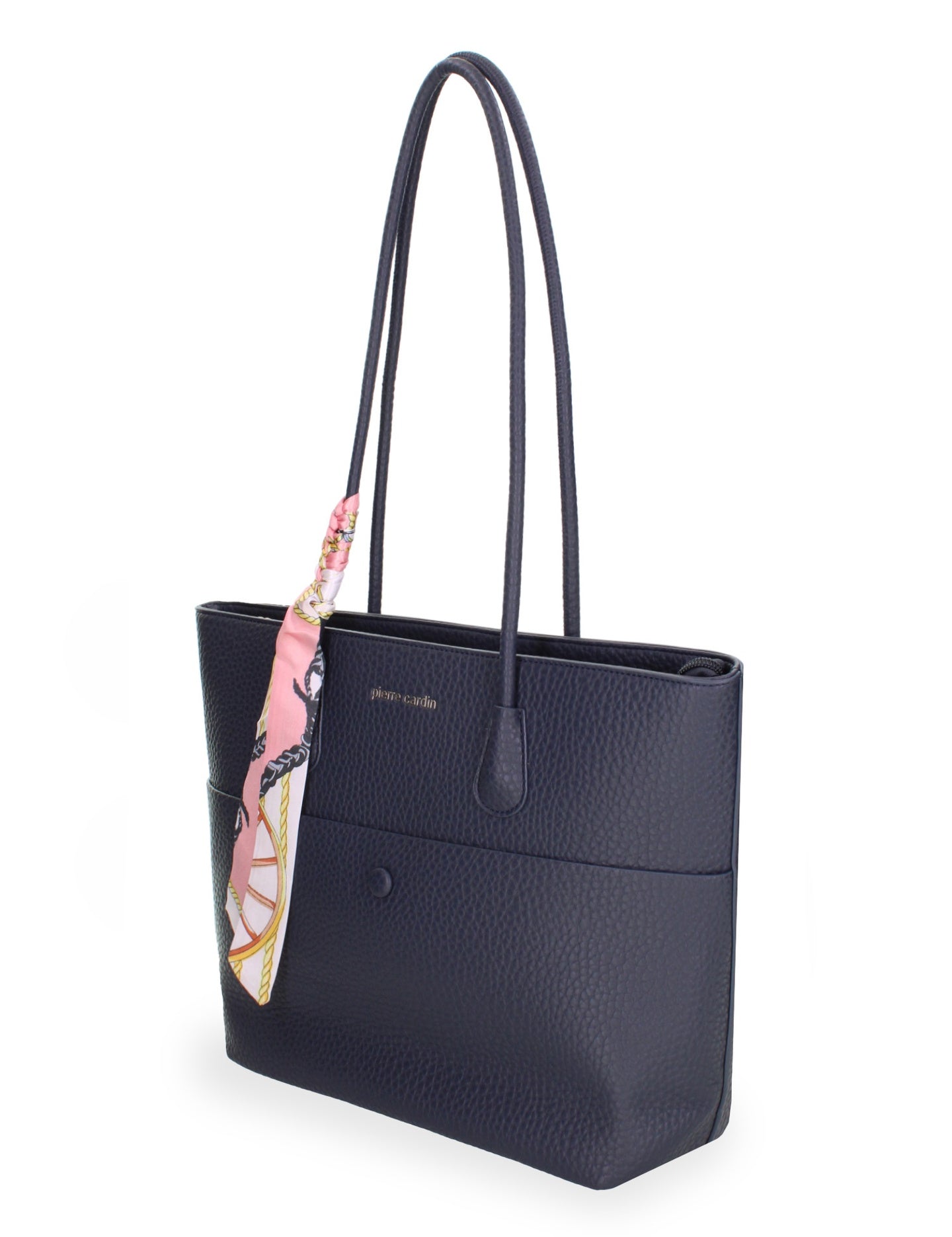 Borsa Shopper in Pelle Vegana Blu