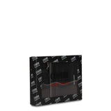 Set Portafoglio e Portachiavi in Vera Pelle Nero