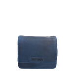 Borsa a Tracolla in Vera Pelle Blu