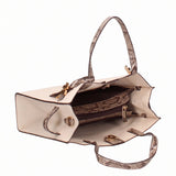 Borsa a Mano in Pelle Vegana Beige