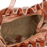 Borsa a Tracolla in Vera Pelle Rosa