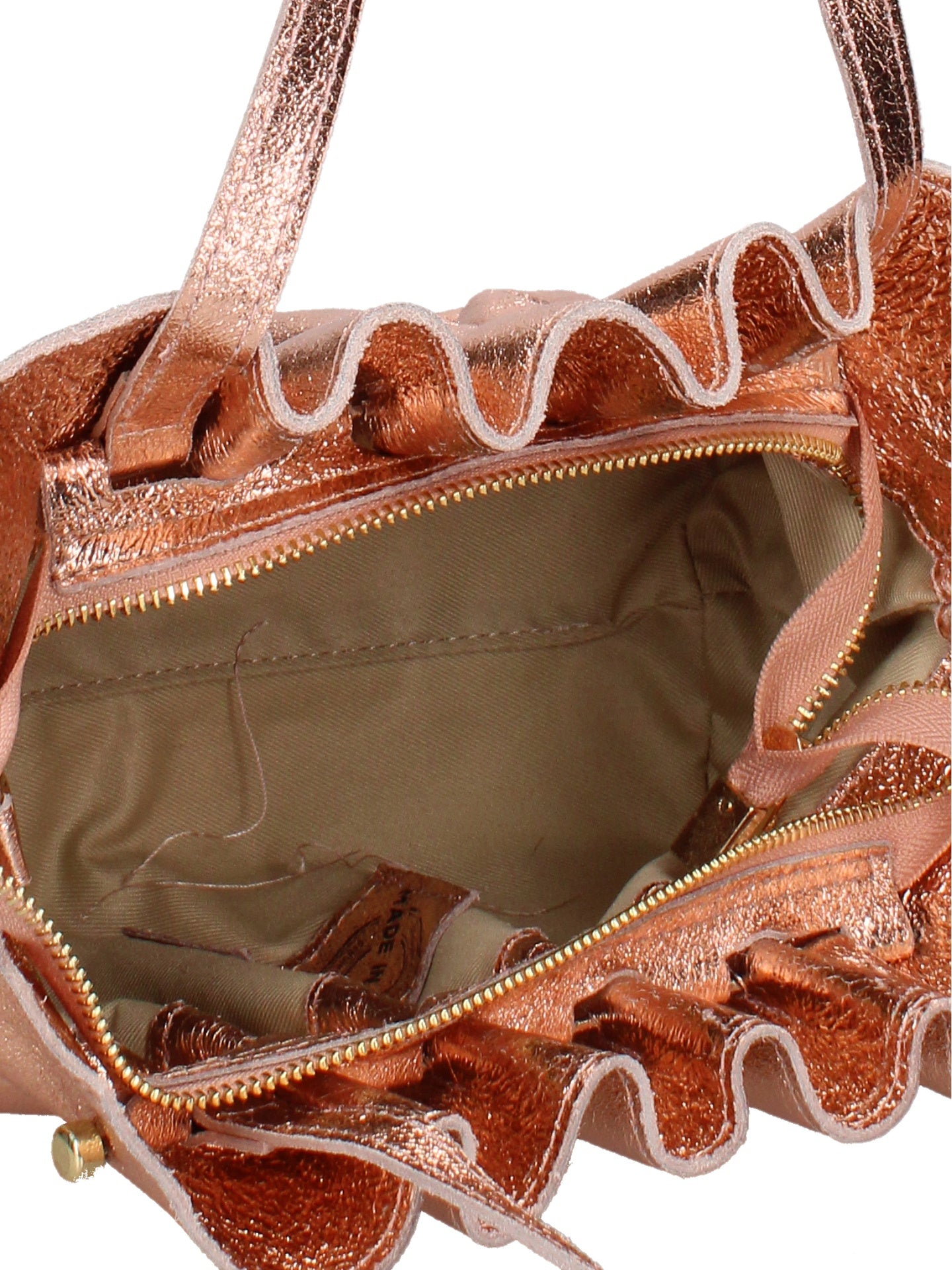 Borsa a Tracolla in Vera Pelle Rosa