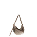 Borsa a Spalla in Vera Pelle Taupe