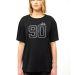 T-shirt Donna Ninfea Ultra in Cotone Nero Marc Ellis