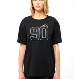 T-shirt Donna Ninfea Ultra in Cotone Nero Marc Ellis
