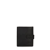 Set Portafoglio e Portachiavi in Vera Pelle Nero